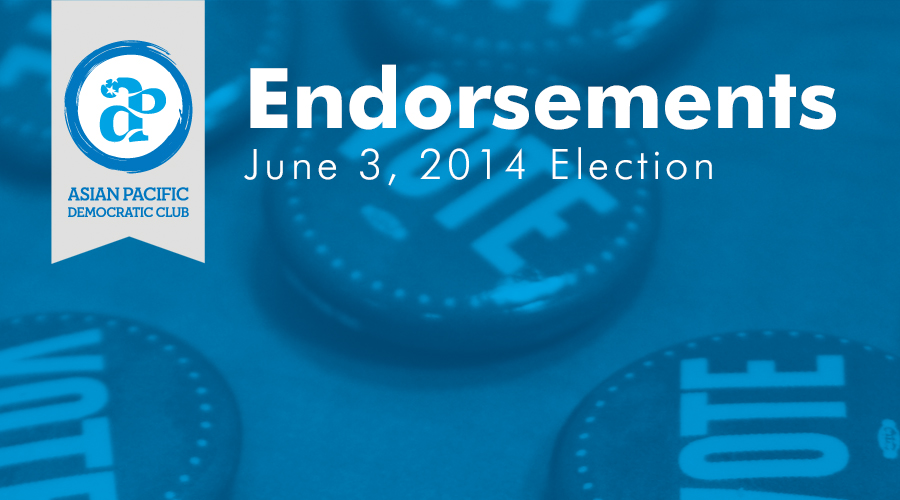 June 3, 2014 Election Endorsements