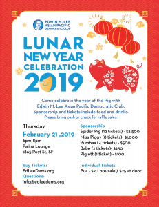 Lunar New Year Celebration with Ed Lee Dems