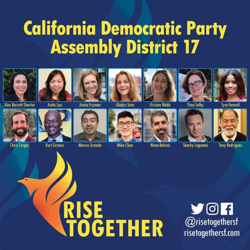 Rise Together slate - all 14 delegates elected