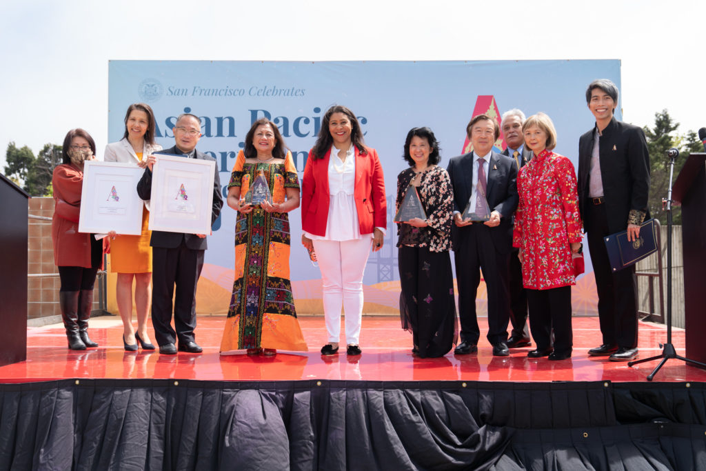 APA Heritage Awards 2021 Honorees with Mayor London Breed and APA Heritage Foundation