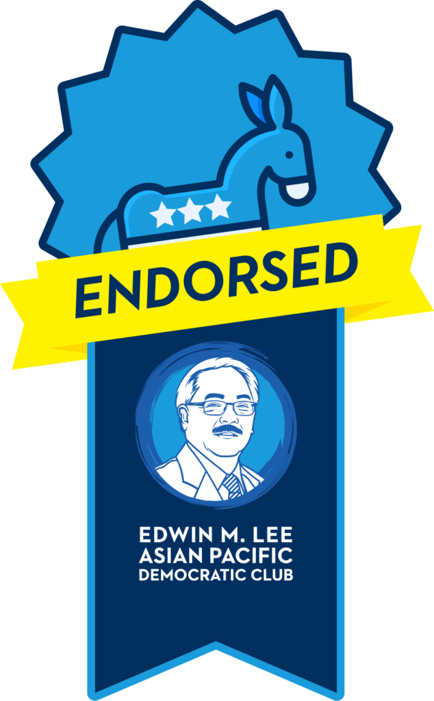 Endorsed by Ed Lee Dems