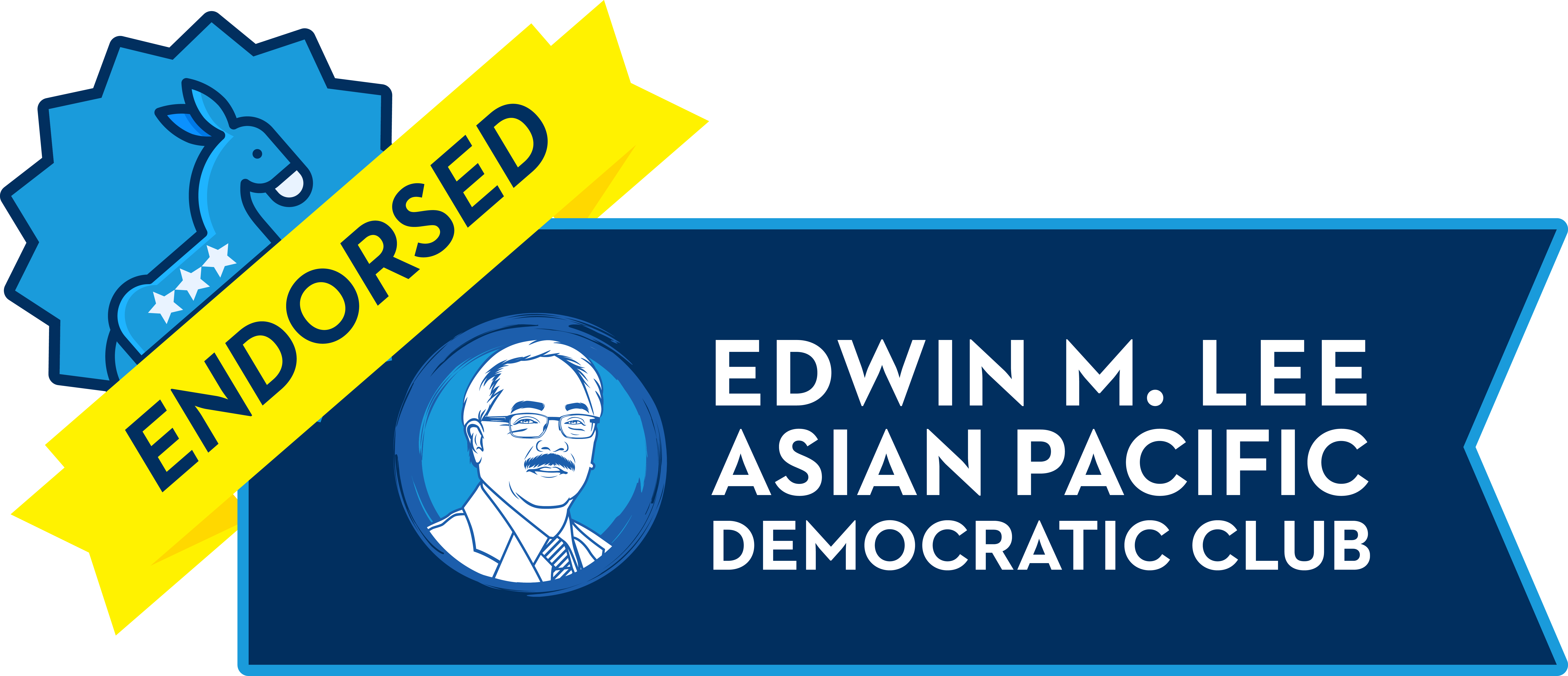 Ed Lee Dem Club Endorsed Badge