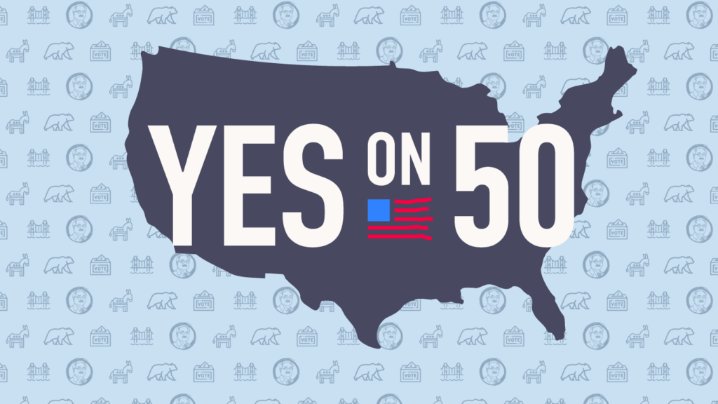 Join the Ed Lee Dems in voting YES on Prop 50 this November to protect fair maps and defend democracy.