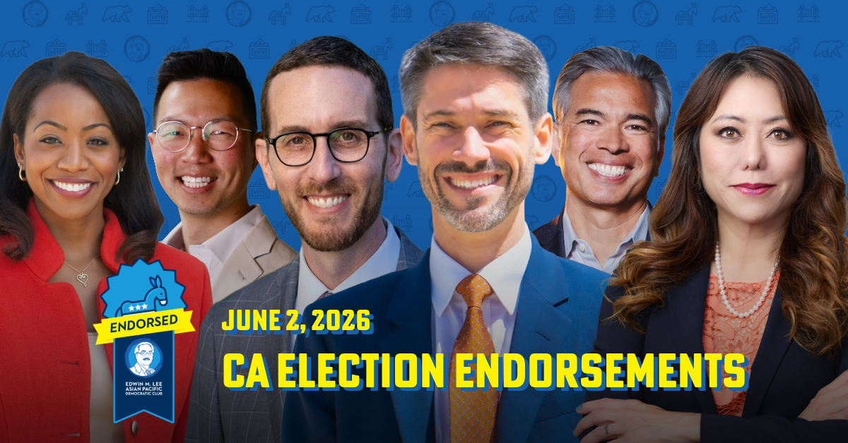 June 2, 2026: CA Primary Election Endorsements